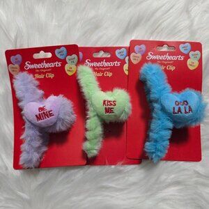 Sweethearts Plush Claw Clip Set